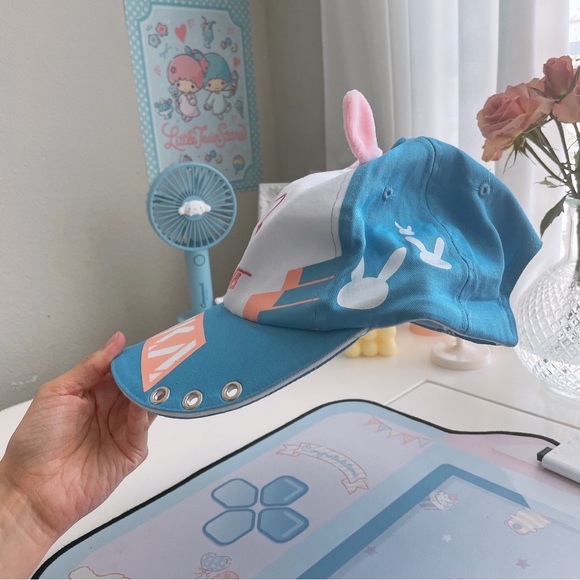 OVERWATCH D.VA Video Game Women Baseball Cap Cosplay - Picture 9 of 10